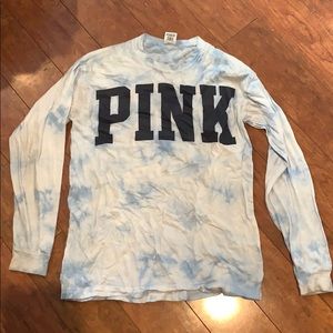blue and white PINK shirt